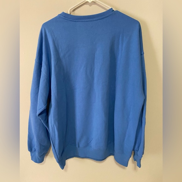 Disney Mickey Mouse Blue & White Oversized Sweatshirt Size Large - Picture 2 of 4